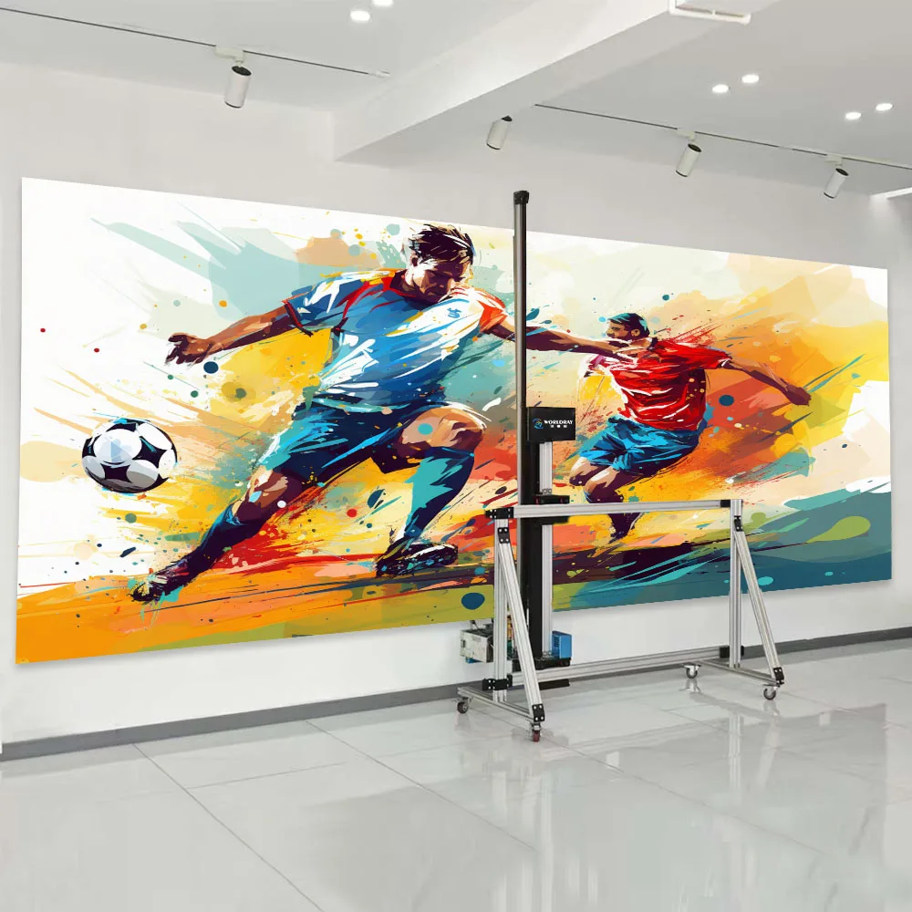AI Wall and Floor 2 In 1 Intelligent 3D Printer 128㎡ Per Hour for Interior Decoration and Business Walls