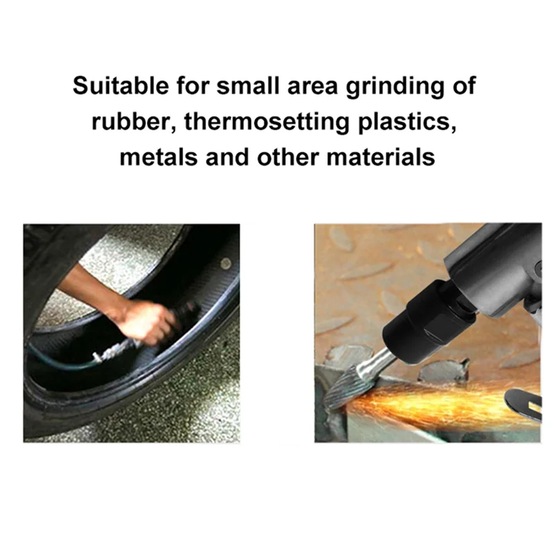 PZHI-2X 1/4 Inch Air Angle Die Grinder 90 Degree Pneumatic Grinding Machine Cut Off Polisher Mill Engraving Tools Set
