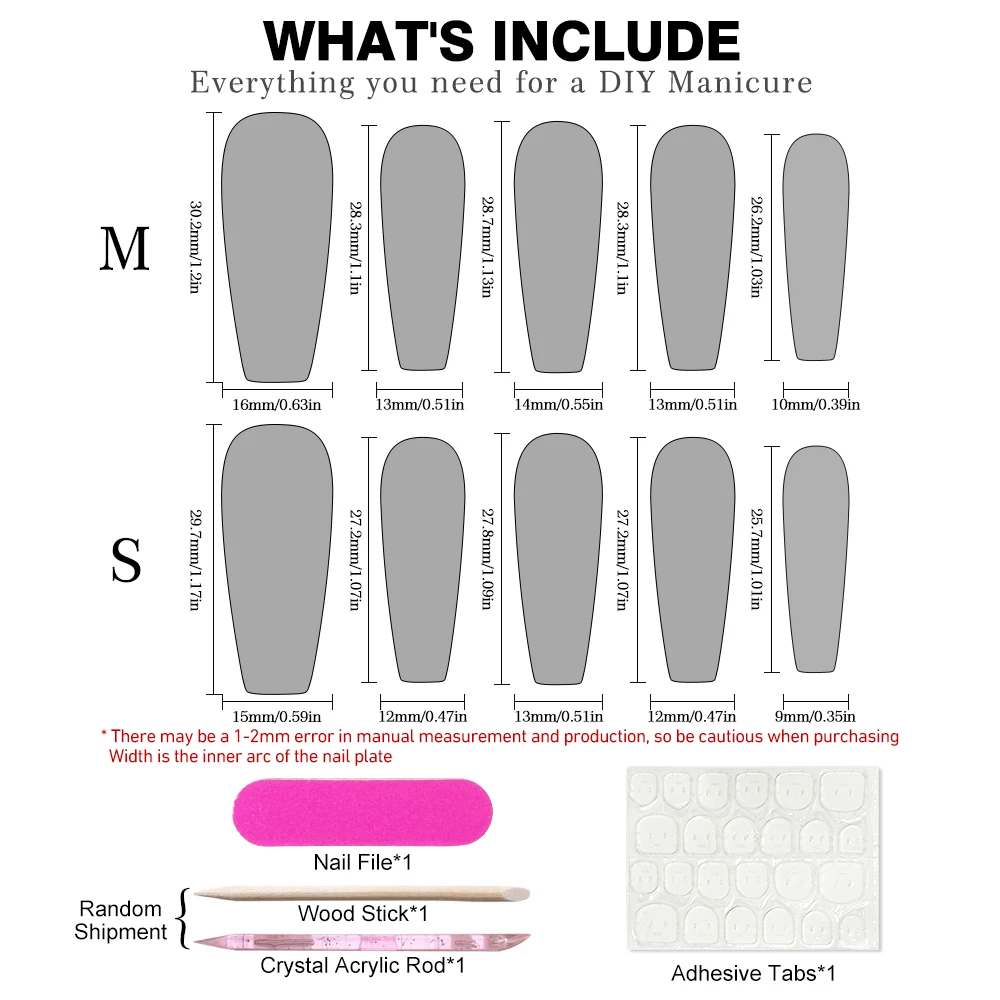 10 stuks medium vierkante waterpijp wit Frankrijk wijnrood retro perzik bloem druk op nagels volledige dekking valse vingertoppen manicure kunst