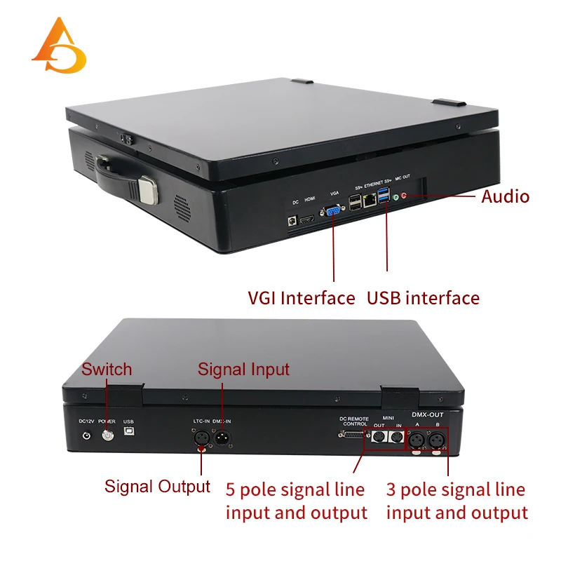 Console d'éclairage pour ordinateur portable MA2 LED, contrôleur DMX, contrôleur d'éclairage de scène, équipement professionnel de performance sur scène
