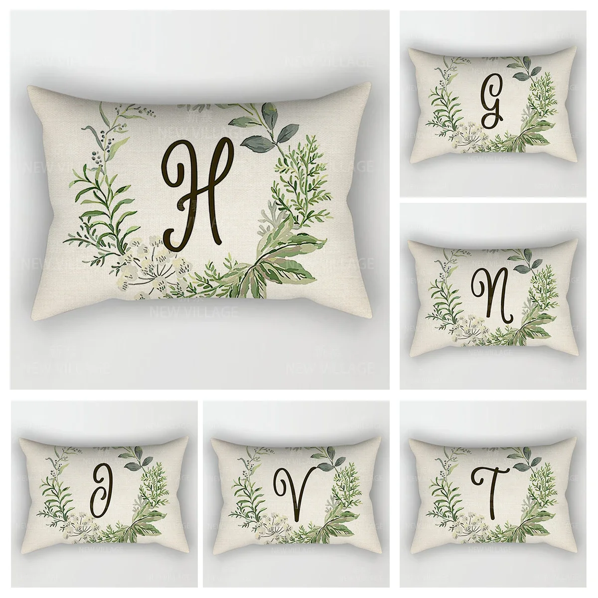 Home Decor 26 Letter Alphabet Pillowcase autumn decoration pillow cushion cover decorations throw pillow covers30*50 40x60 50*70