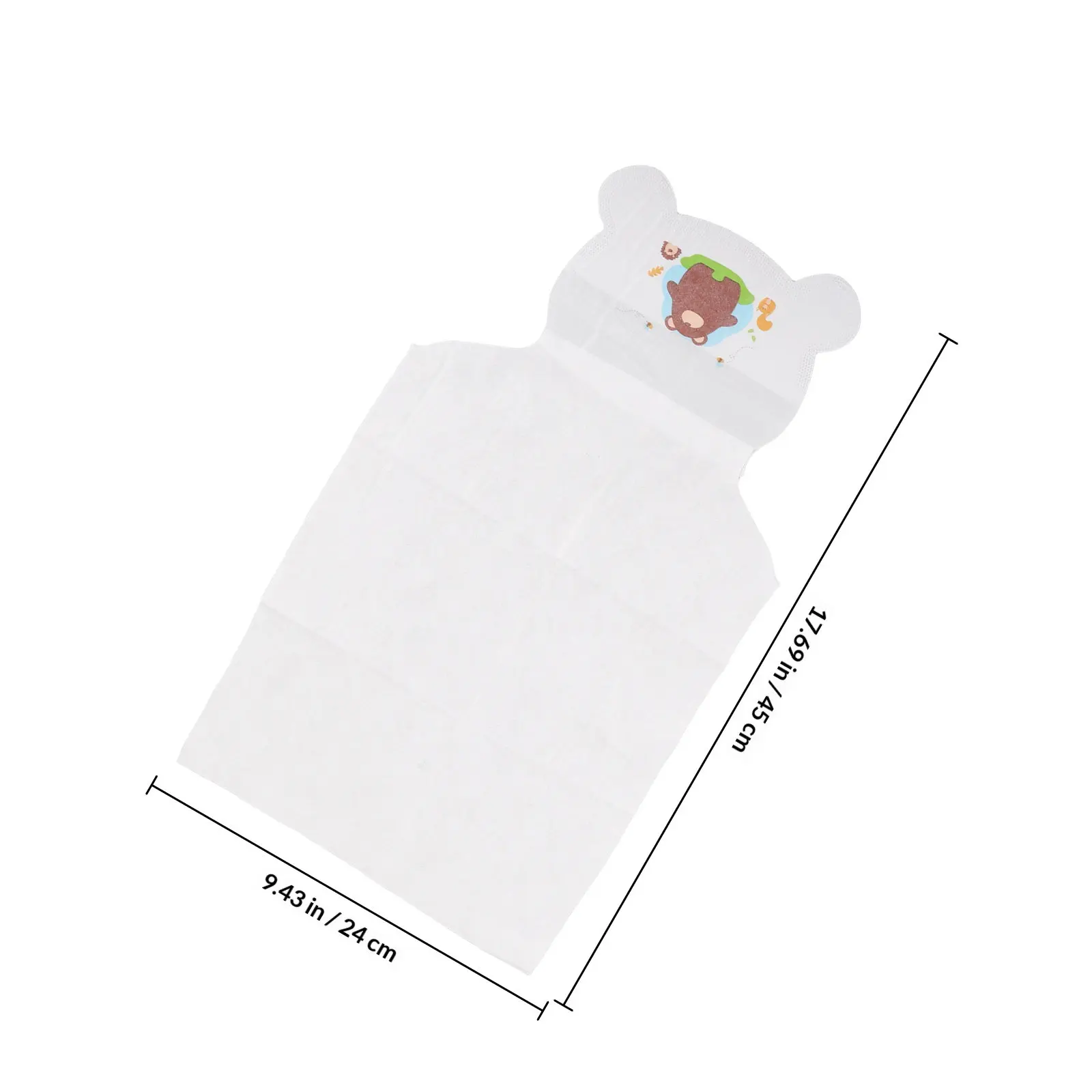 10pcs Disposable Cotton Baby Towels Sweat Absorbent Back Pad Infants Boy Girl Newborn Kindergarten Pure Hygienic Single Use