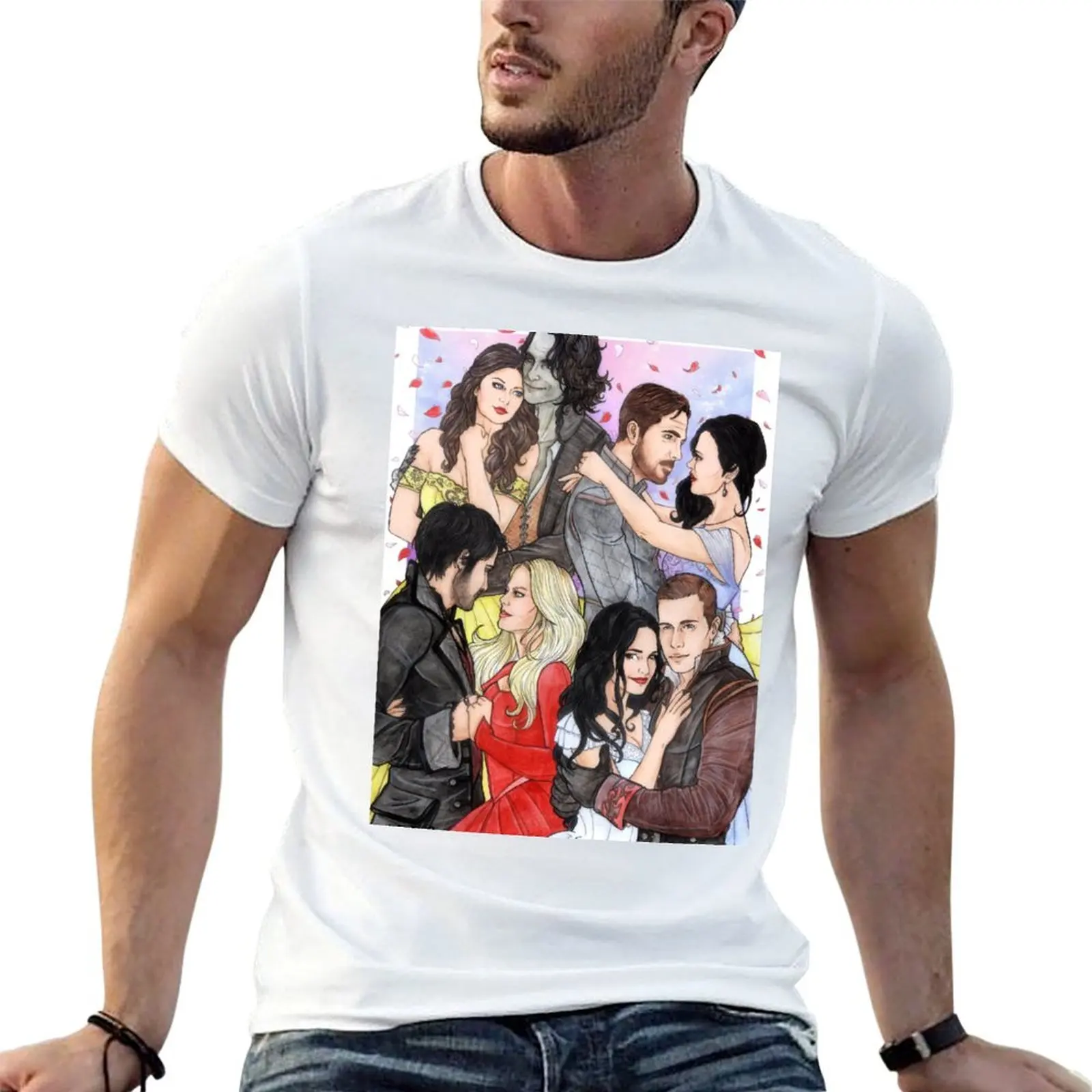 

OUAT Couples T-Shirt man t shirts cotton g man t shirts for men T-Shirt
