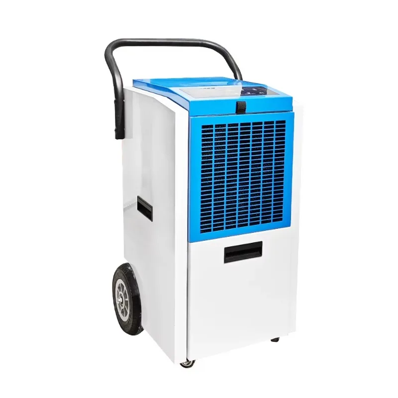 

Tojje 58L/D Portable Hand-Push Dehumidifier with Big Wheels Commercial High-Efficient R410a Home Use Warehouse Humidity Control