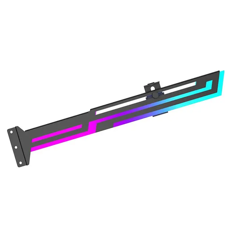 AC57-Power Train ARGB Graphics Card GPU Holder Adjustable Height Horizontal GPU Bracket AURA GPU Video Card Holder