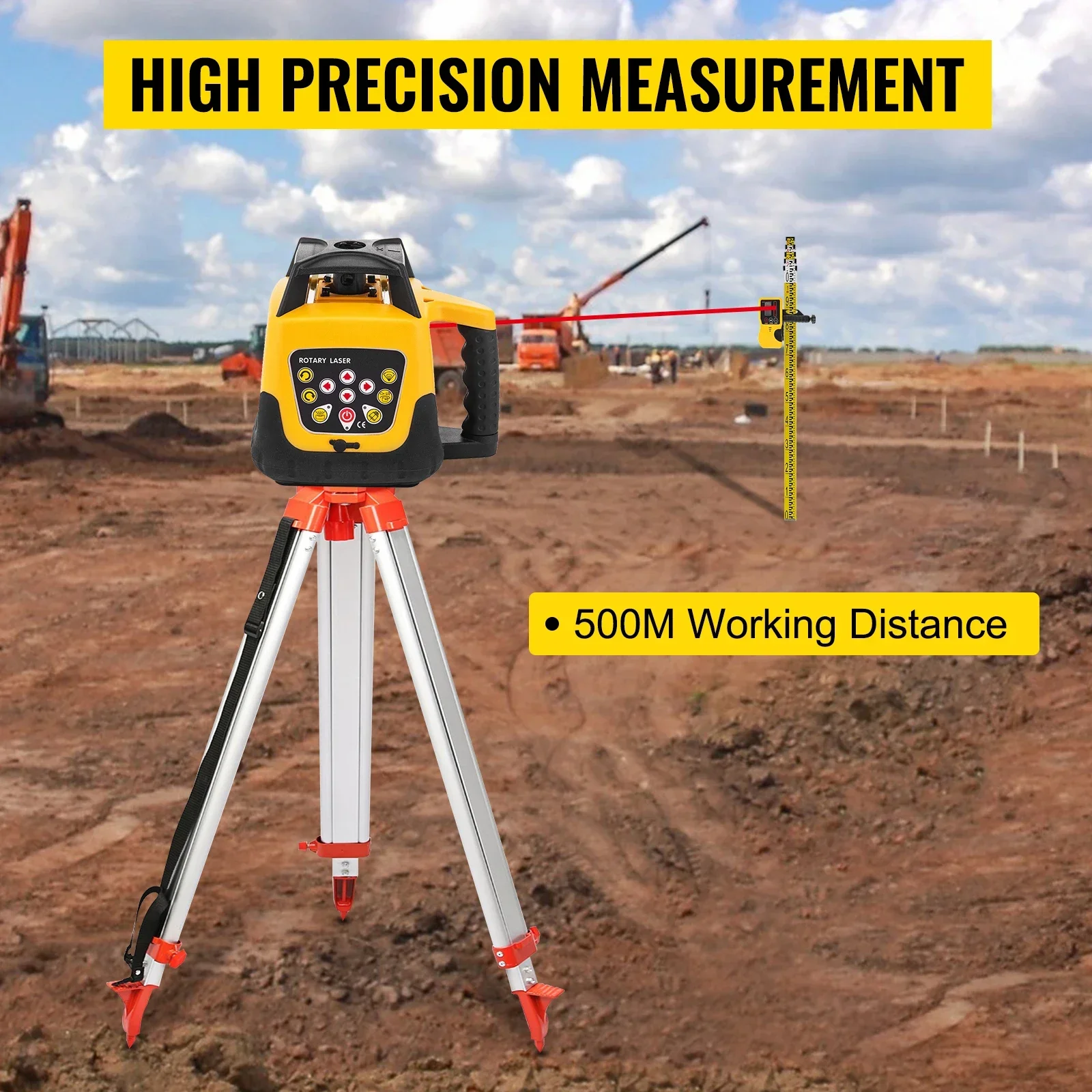 

Sihao 360 Degree Laser Level Remote Control Rechargeable Self-Levelling Green Line Scanning Measurement Tool for Construction
