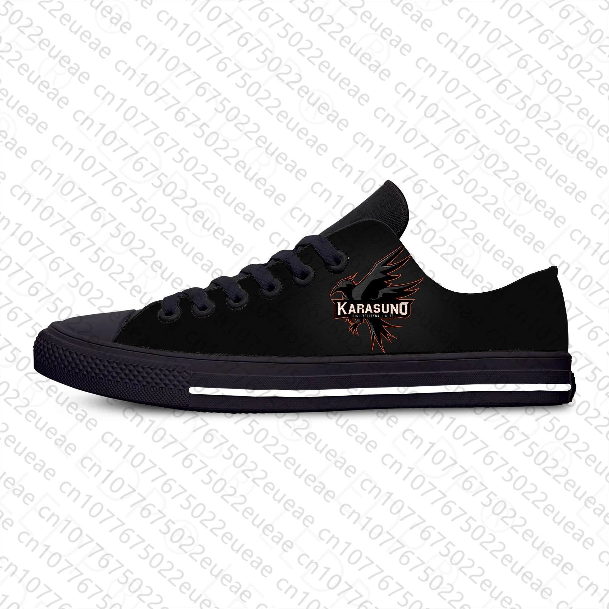 Haikyuu Karasuno Oya zapatos de tela informales de Manga japonesa, zapatillas ligeras transpirables con estampado 3D para hombre y mujer