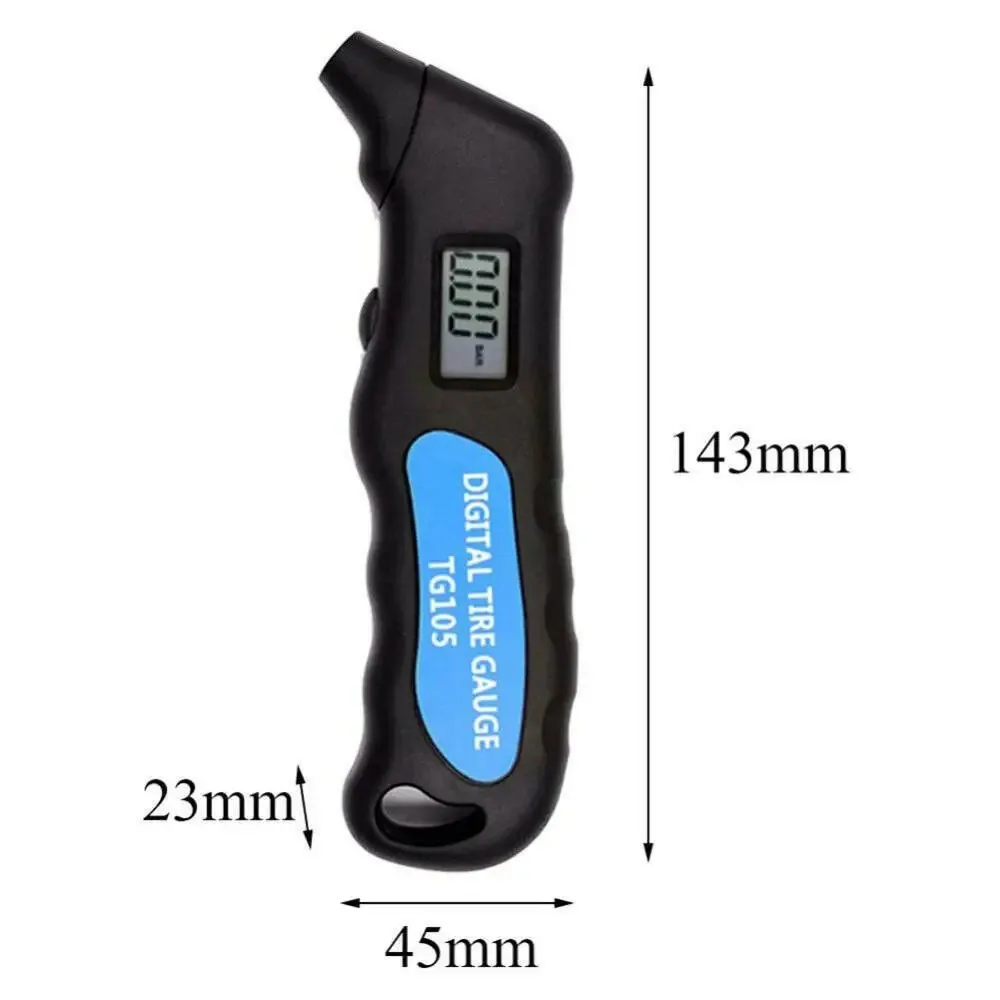 TG105 Precyzyjny cyfrowy miernik ciśnienia powietrza w oponach samochodowych z wyświetlaczem LCD Manometr Barometers do samochodu ciężarowego