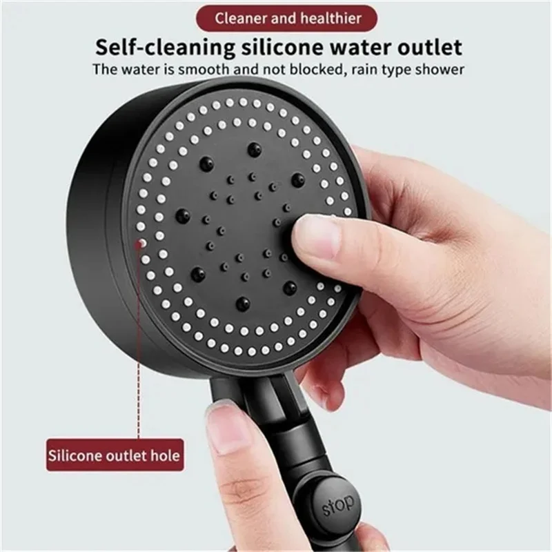 5 Modes Adjustable Shower Head Handheld High Pressure Water Saving Bathing Sprayer Luxury Bath Massage SPA Bathroom Accessories