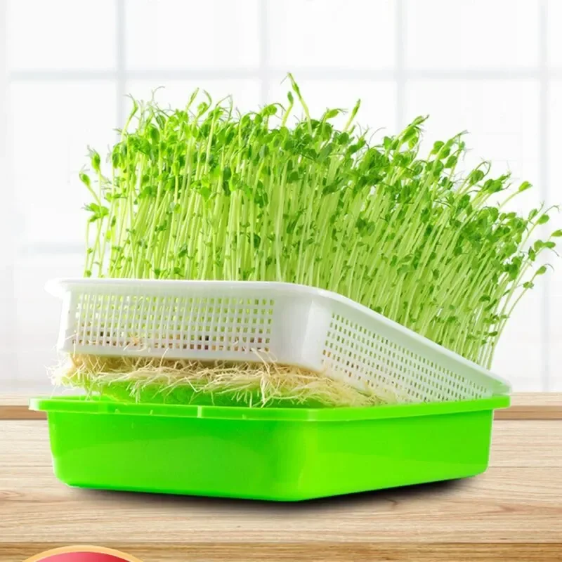 1pc, Home Garden Balcony Portable Pet Grass Soilless Hydroponic Bean Seedling Tray Soilless Cultivation Tray Home Sprout Seedlin