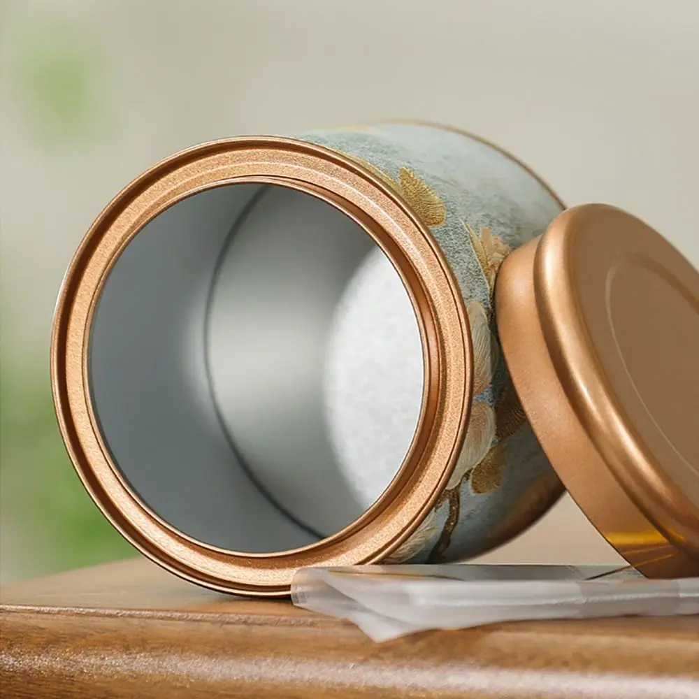 1Pcs New 10/19cm Empty Tea Can Green Black Small Tea Sealed Jar Tea Packaging Household Tinplate Storage Can