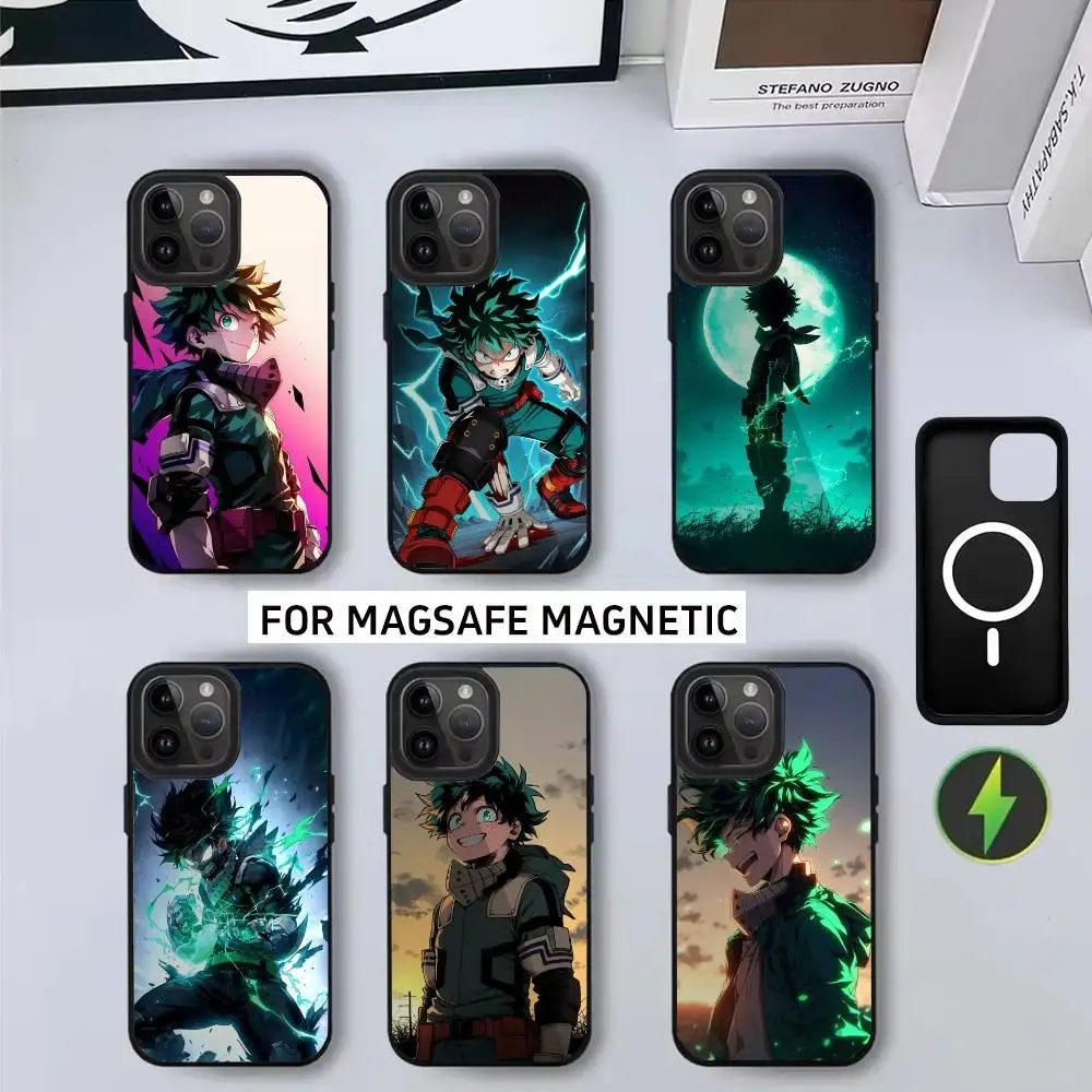 

My Hero l-lzuku Boy D-Deku Phone Case For iPhone17,16,15,14,13,12,11 Plus,Pro Max Magnetic For Magsafe Wireless Charging