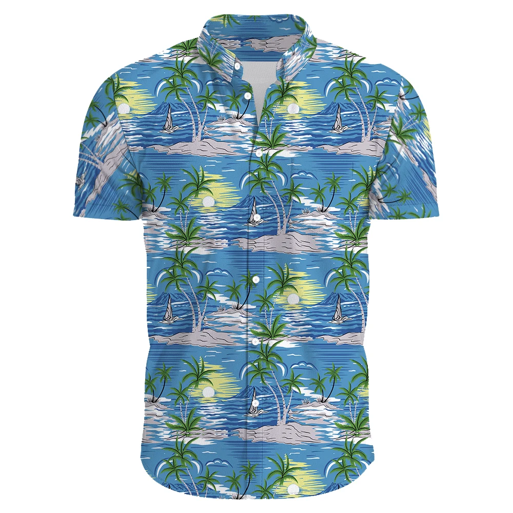 Mens Hawaiian Shirts Floral Shirts Casual Button Beach Shirts for Men Oversized shirt Printed shirt camisa hawaiana