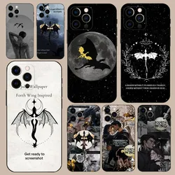 F-Fourth W-Wing Dragon Phone Case For iPhone 16,15,14,13,12,11,Pro,X,XS,Max,XR,Plus,Mini Soft Black Cover