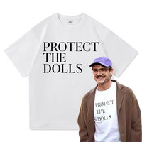 Protect The Dolls T Shirt Men/Women Harajuku Aesthetic Letter Print T-Shirt Unisex High Quality Casual Cotton Tees Tops Clothes