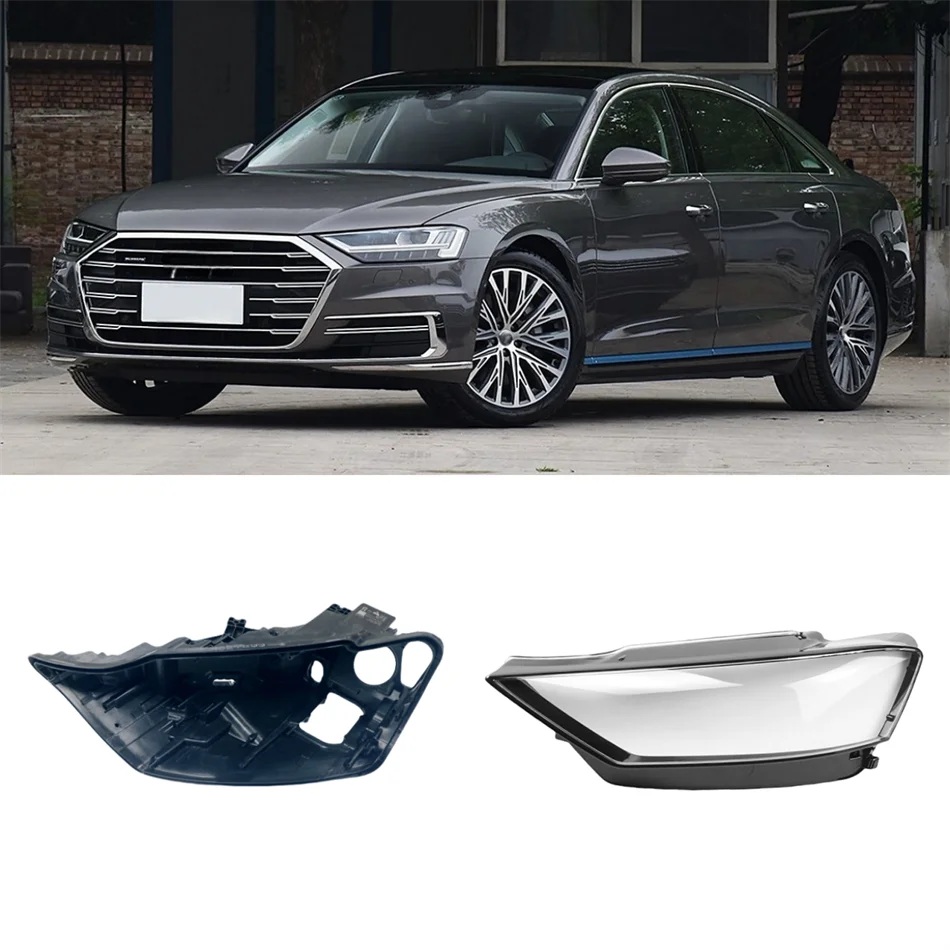 

For Audi A8 A8L S8L D5 2018 2019 2020 2021 2022 Car Interior Replacement Parts Headlights Lamp Lens Headlights Black House