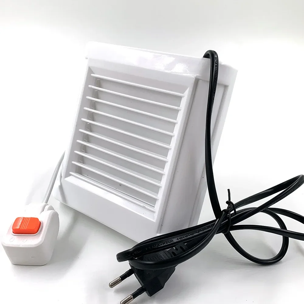 220V 4 Inch 6 Inch Mute Bathroom Extractor Exhaust Fan Kitchen Toilet Wall Window Ventilation Fans With Power Cable