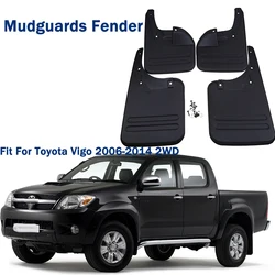 머드 가드 펜더 키트 휠 머드 플랩 스플래시 가드 Toyota Hilux Vigo 2006 - 2014 2WD 교체 용 자동차 액세서리 4pcs