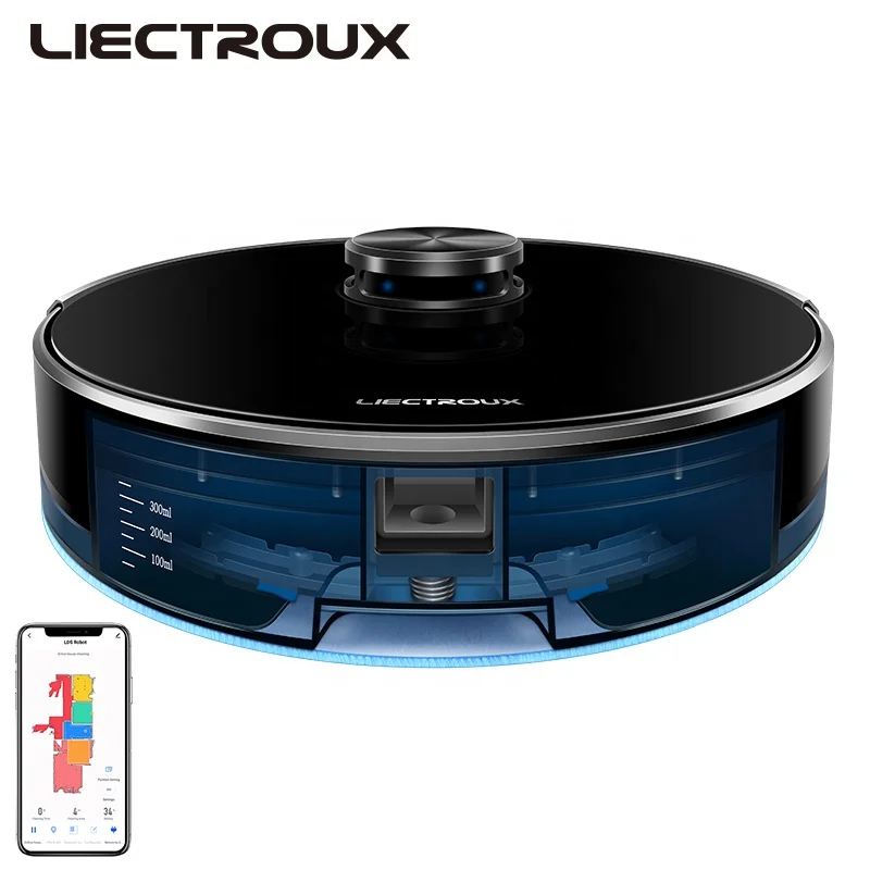 2022 The Latest Robot Vacuum Cleaner Laser Navigation Staubsauger Roboter Liectroux Model XR500 With Update Suction 5000Pa