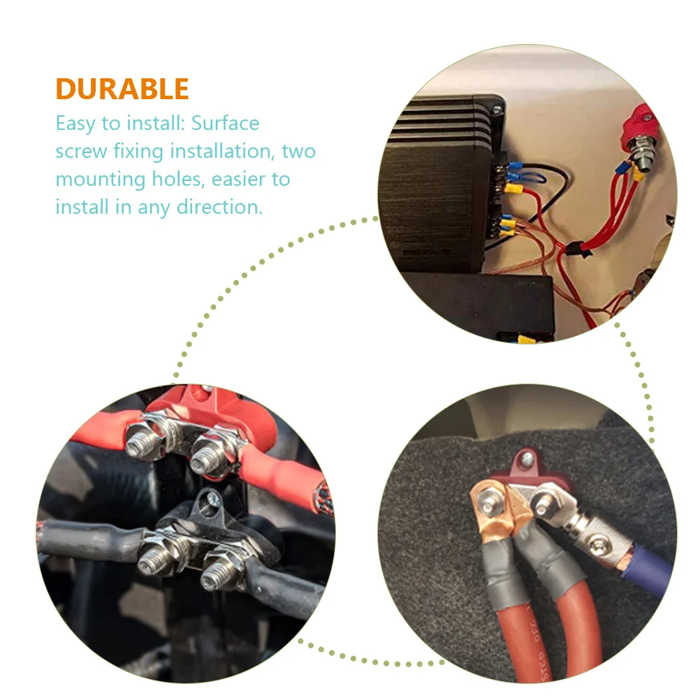 

Terminal 48V Trucks RVs Buses Boats Heavy Duty Cables Glass Fiber Nylon Base Stainless Steel Studs Power