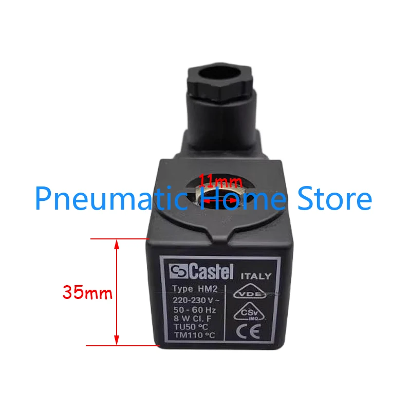 Castel 9100/RA6 Typ HM2 220 V ~ 230 V 8 W Magnetventilspule