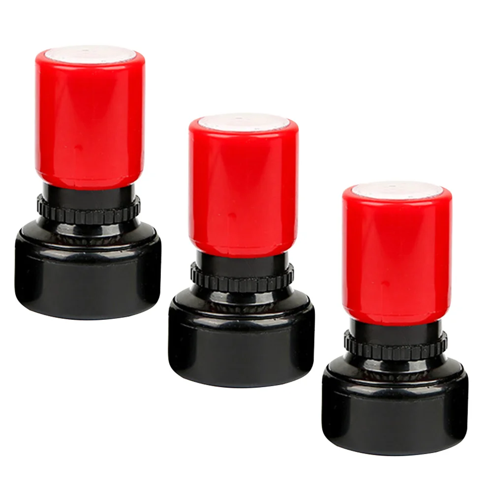 3 Pcs Clock for Kids Children's Teaching Stamp Recognition Toys Playthings Stamps