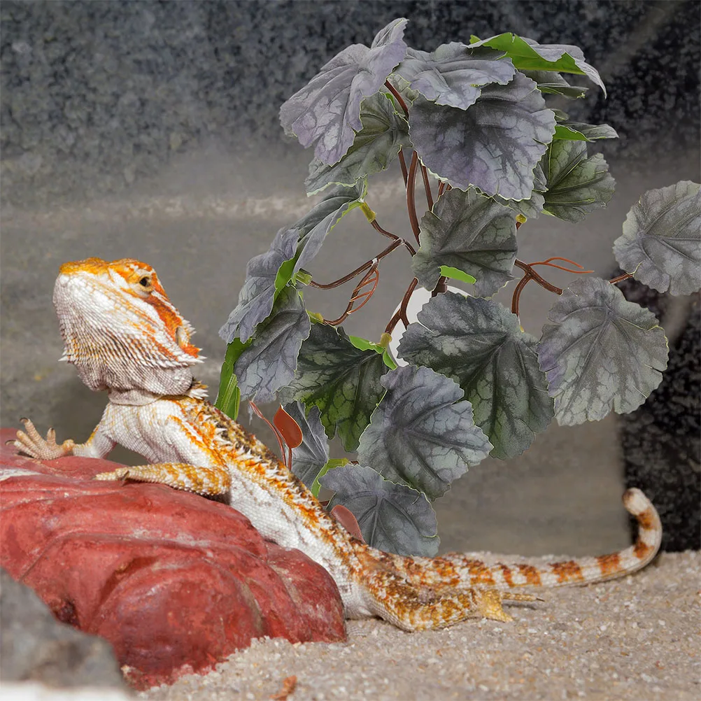 

Artificial Hanging Plants Reptile Tank Accessory Terrarium Decorations for Reptiles Habitat Outdoor