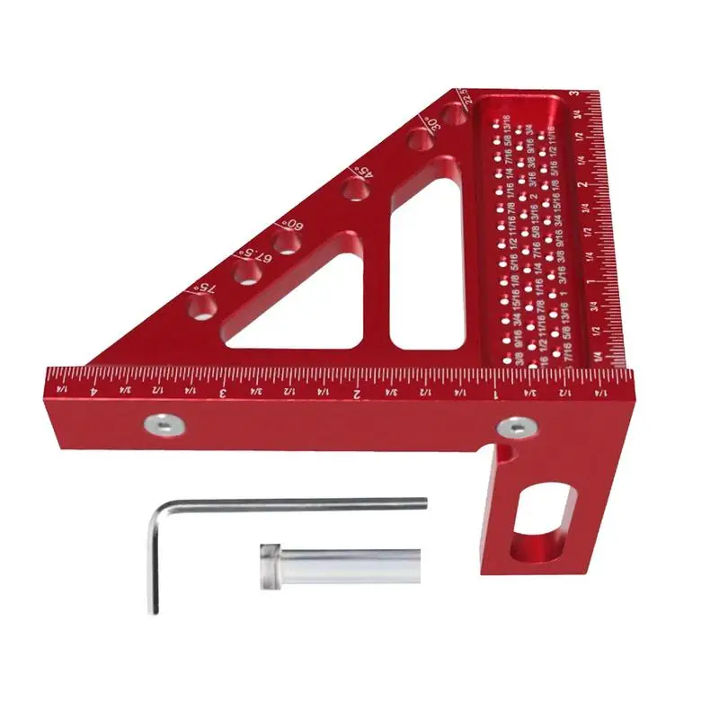 

Multiangle Square Square Ruler 3D Protractor Miter Triangle Ruler Sturdy Versatile Woodworking Square Tool For Precision