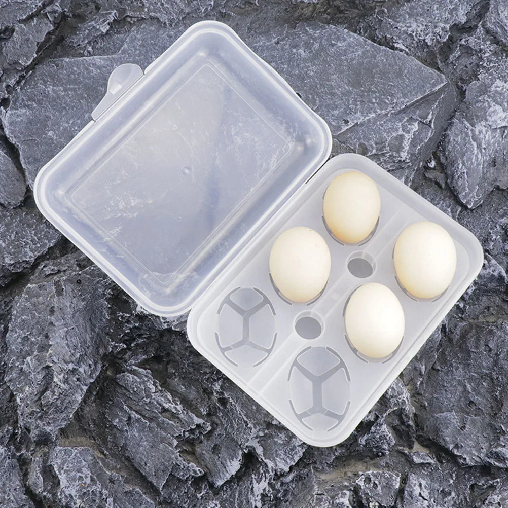 

Egg Protection Box Eggs Desktop Container Refrigerator Holder Reusable Storage Organizer Plastic Case Travel Tray Kitchen
