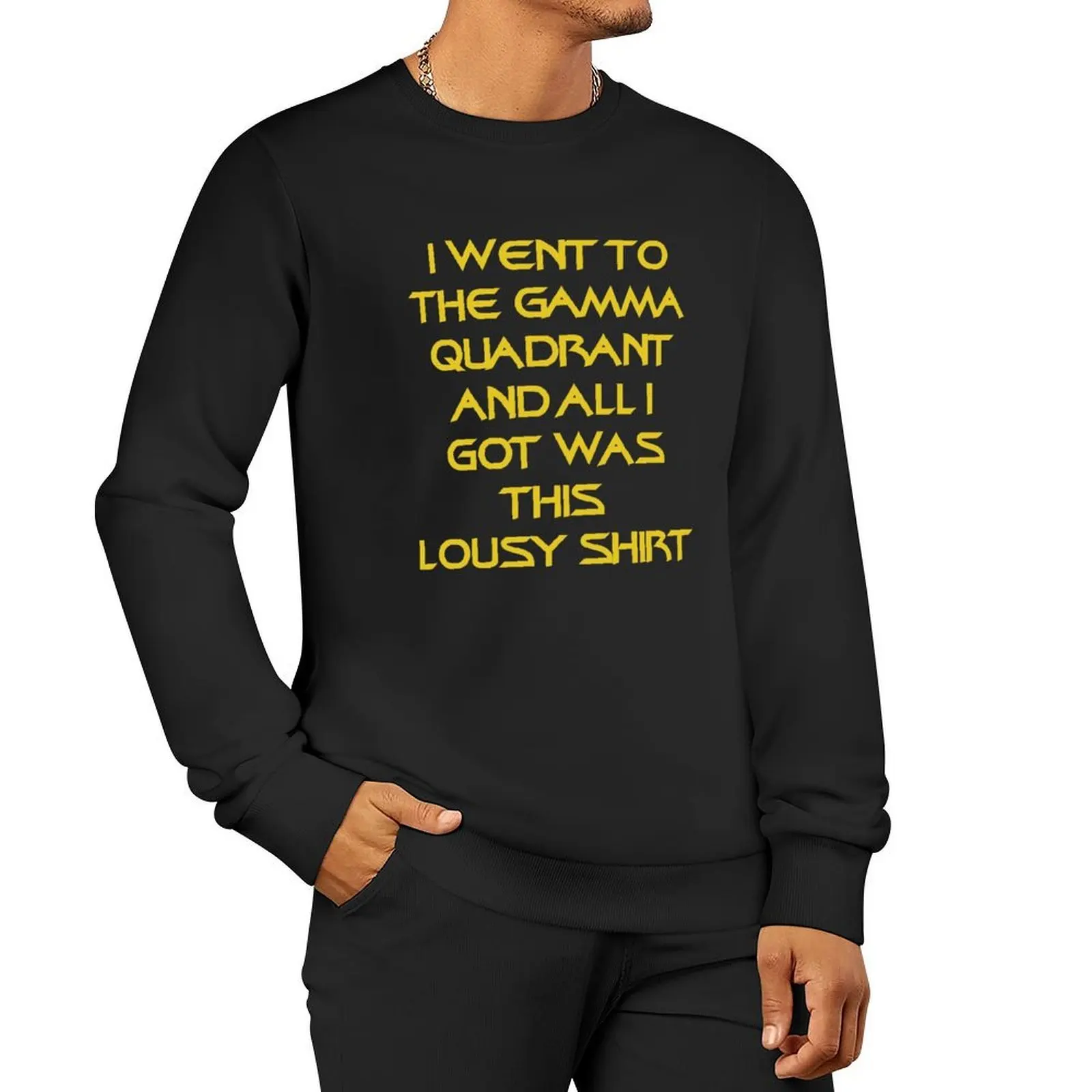 Gamma Quadrant Lousy قميص البلوز ملابس رجالية رياضية الملابس الكورية الجرافيك تي شيرت الرجال الخريف البلوز