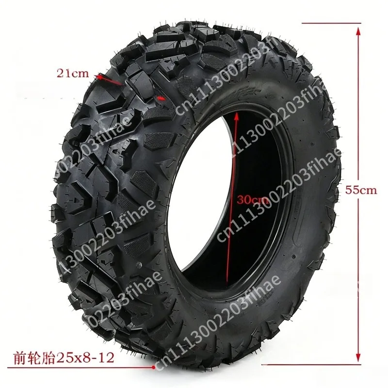 25X8-12 25x10-12 all-terrain off-road tires, tubeless ATV tires for four-wheelers and go-karts