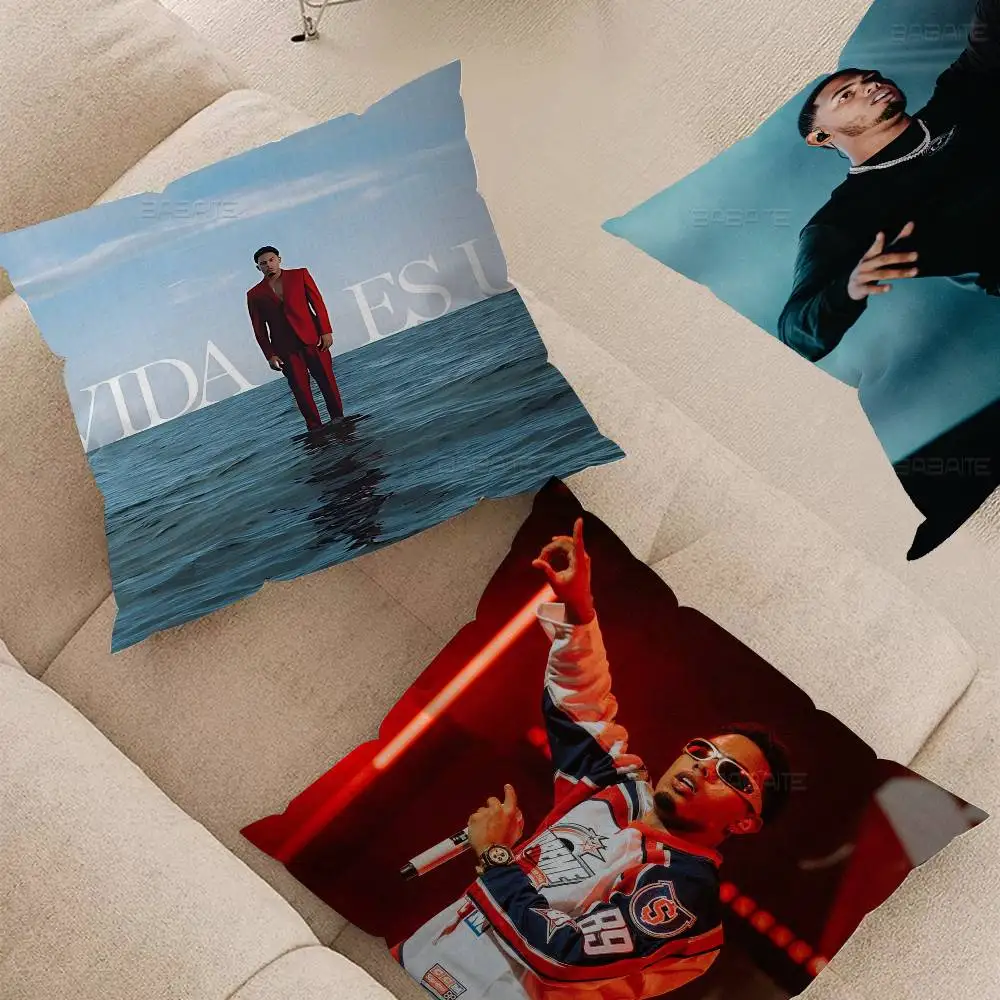 Pop Singer Star M-Myke Towers Maple Design Cushion Cover Happy Autumn Harvest decor Holiday Decorati Pillow Cover