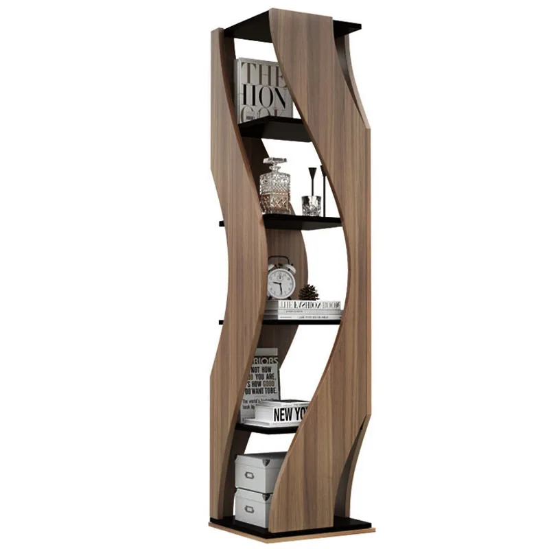 

Rotating bookcase 360 degree bookshelf floor creative modern simple and light luxury office living room Nordic locker