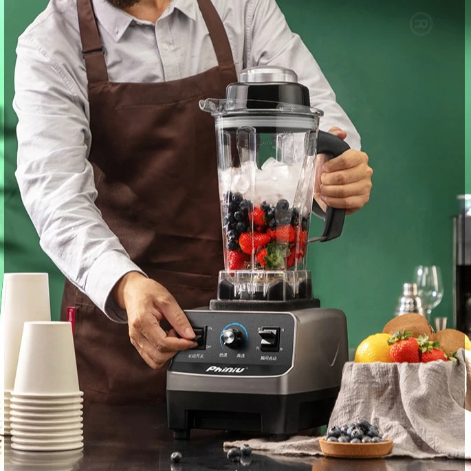 Triturador de gelo parede quebrando comercial leite loja de chá milkshake misturador liquidificadores liquidificador elétrico
