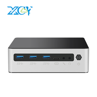 XCY Mini PC Intel Ultra 7 155U Processor 2x DDR5 2x M.2 NVMe WiFi6 Windows 11 HDMI DP Type-C 4K UHD 2x Gigabit Ethernet