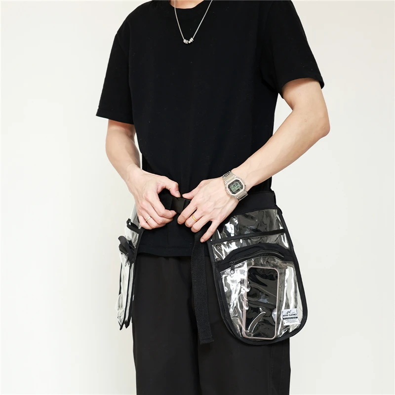 Transparent Waist Bag, Men's Women's Waterproof Apron, Waist Bag, Mobile Phone Bag, Multifunctional Travel Bag, Fishing Tool Kit