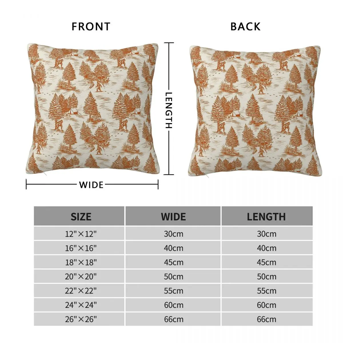 Bigfoot Sasquatch Toile De Jouy Square Pillowcase Polyester Linen Velvet Pattern Decorative Pillow Case Car Cushion Cover 18
