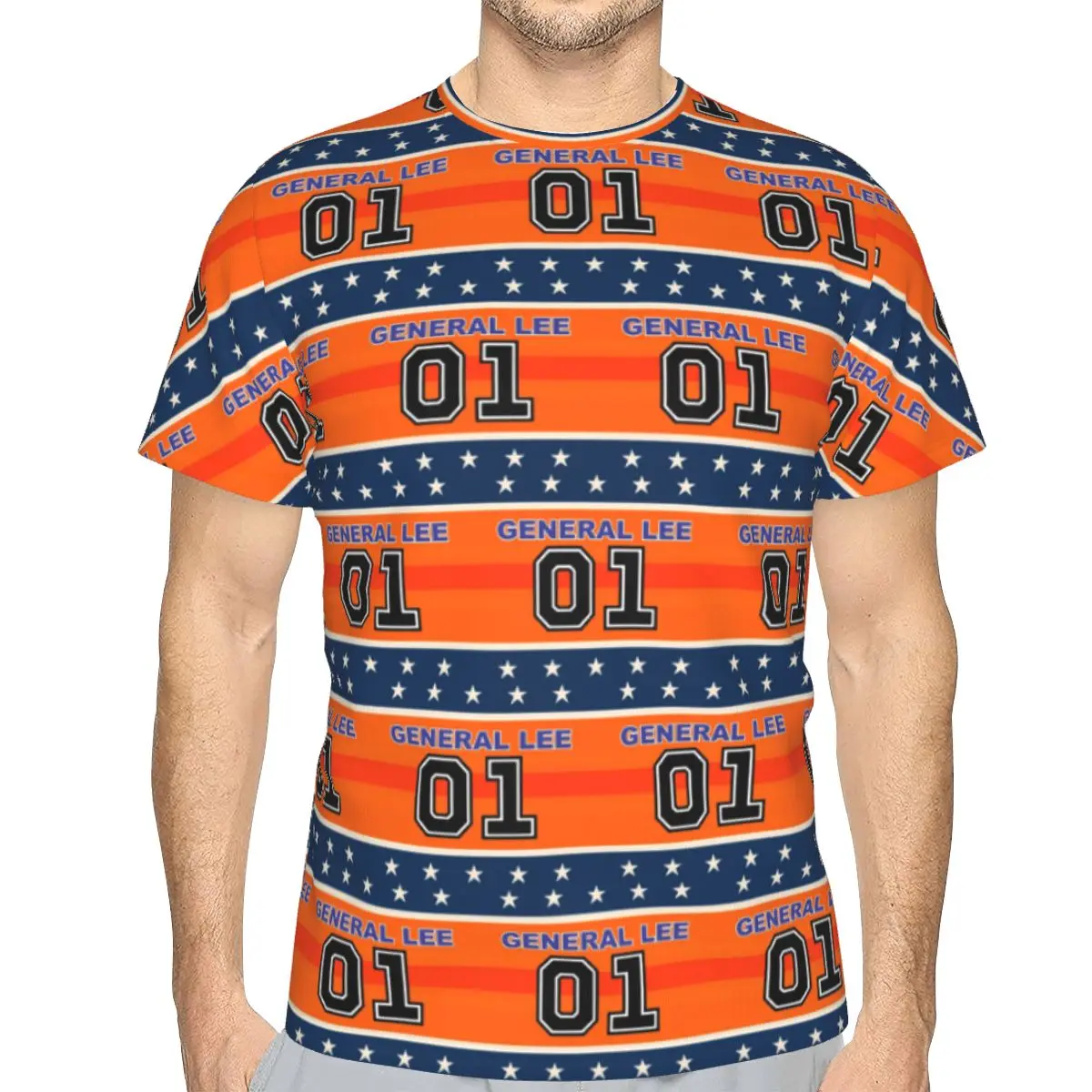Dukes Of Hazzard Good Ol' Boys Racing Car 01 General Lee 100% Cotton T-Shirt Men'sFunny T Shirts Men Crew Neck Short Sleeve