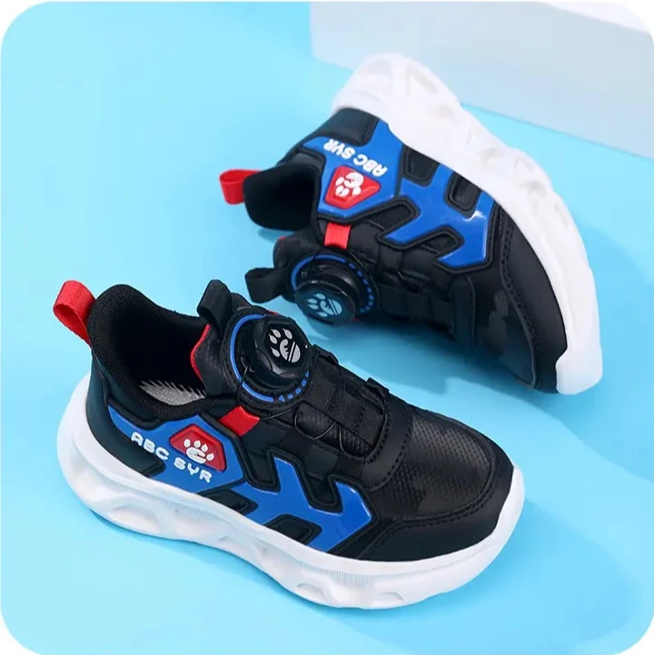 

Новая водонепроницаемая и противоскользящая повседневная уличная спортивная обувь для мальчиков с кожаной поверхностью, детская обувь, детские кроссовки