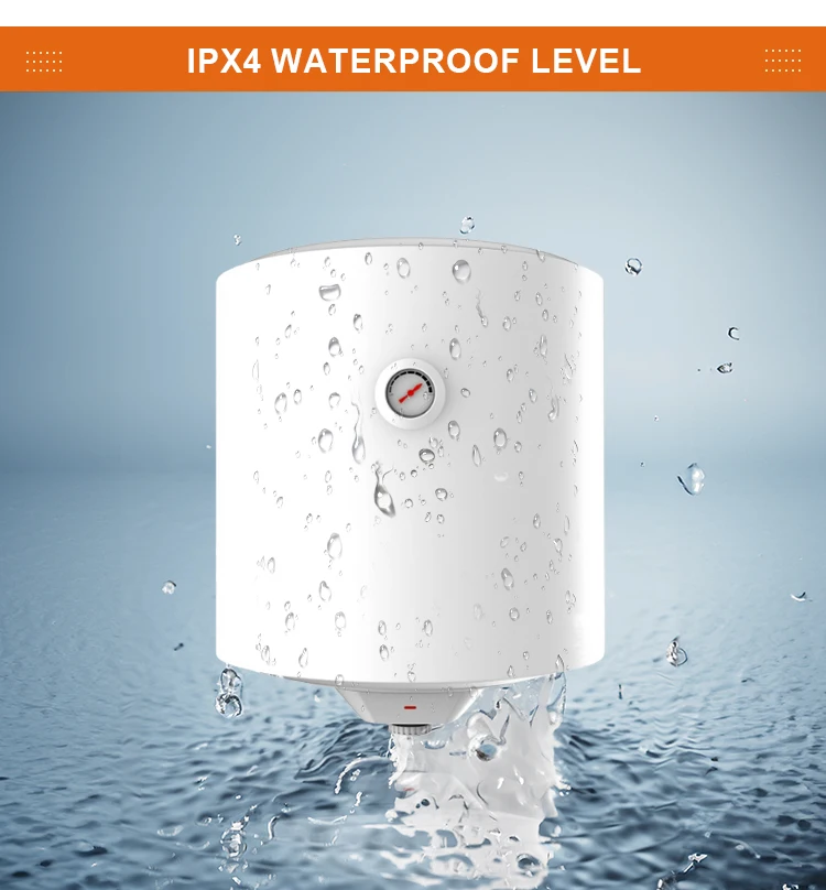 Venta al por mayor de fábrica 30L 50L 80L 100L calentadores de agua eléctricos de almacenamiento Vertical calentador de agua de cocina inteligente eléctrico