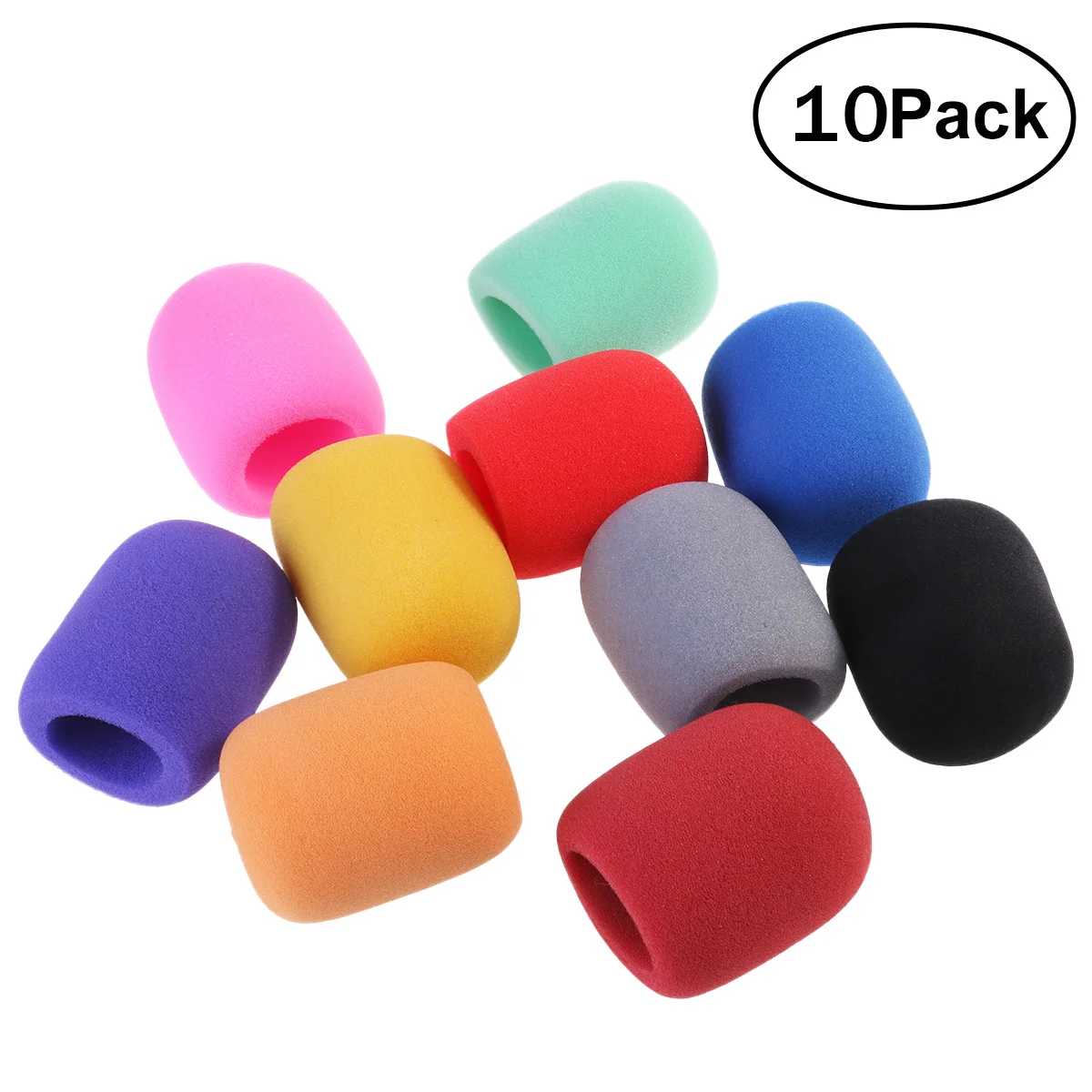 Nuolux 10 Colors 75mm Inner 35mm Outer 60mm Microphone Windshield Cover Highdensity Foam Wind Interference Protection