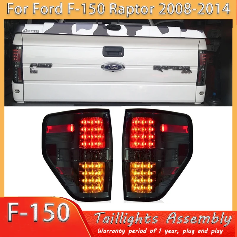 

Tail Light Assembly 2008 2019 2010 2011 2012 2013 2014 for Ford raptor F150 taillight Rear Brake Lamp Reverse light Turn signal