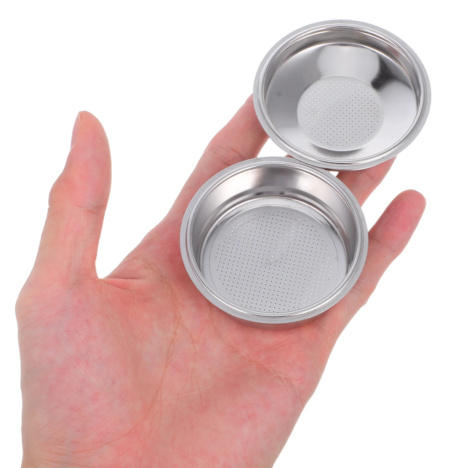 

2pcs Stainless Steel Coffee Powder Dosing Cup Precision Filter Basket For Semi-Automatic Espresso Machine Coffee Machine