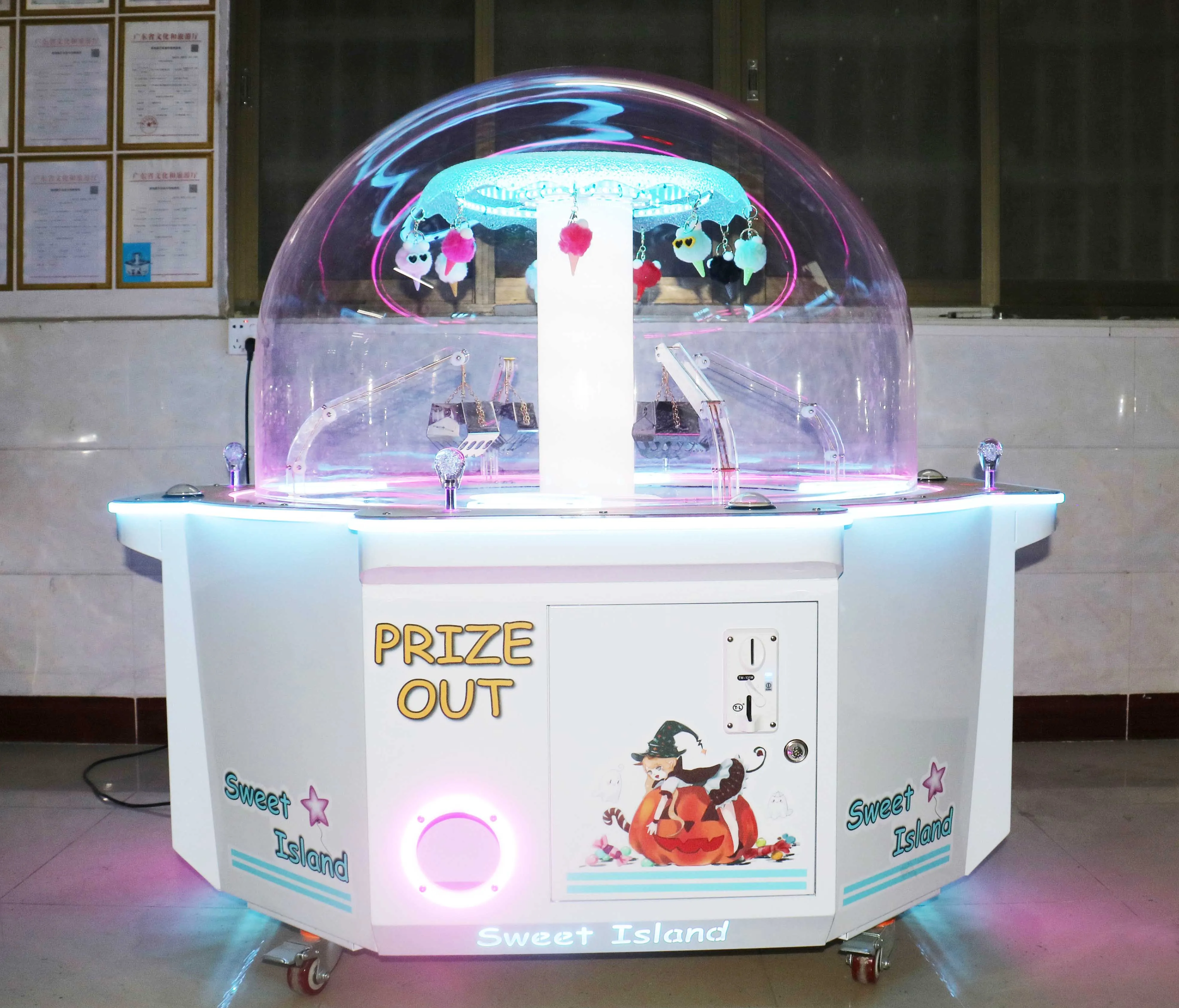 1pcsWholesale Coin Machine Games Children Claw Machine Coin Operated Arcade Amusement Machine for Kids