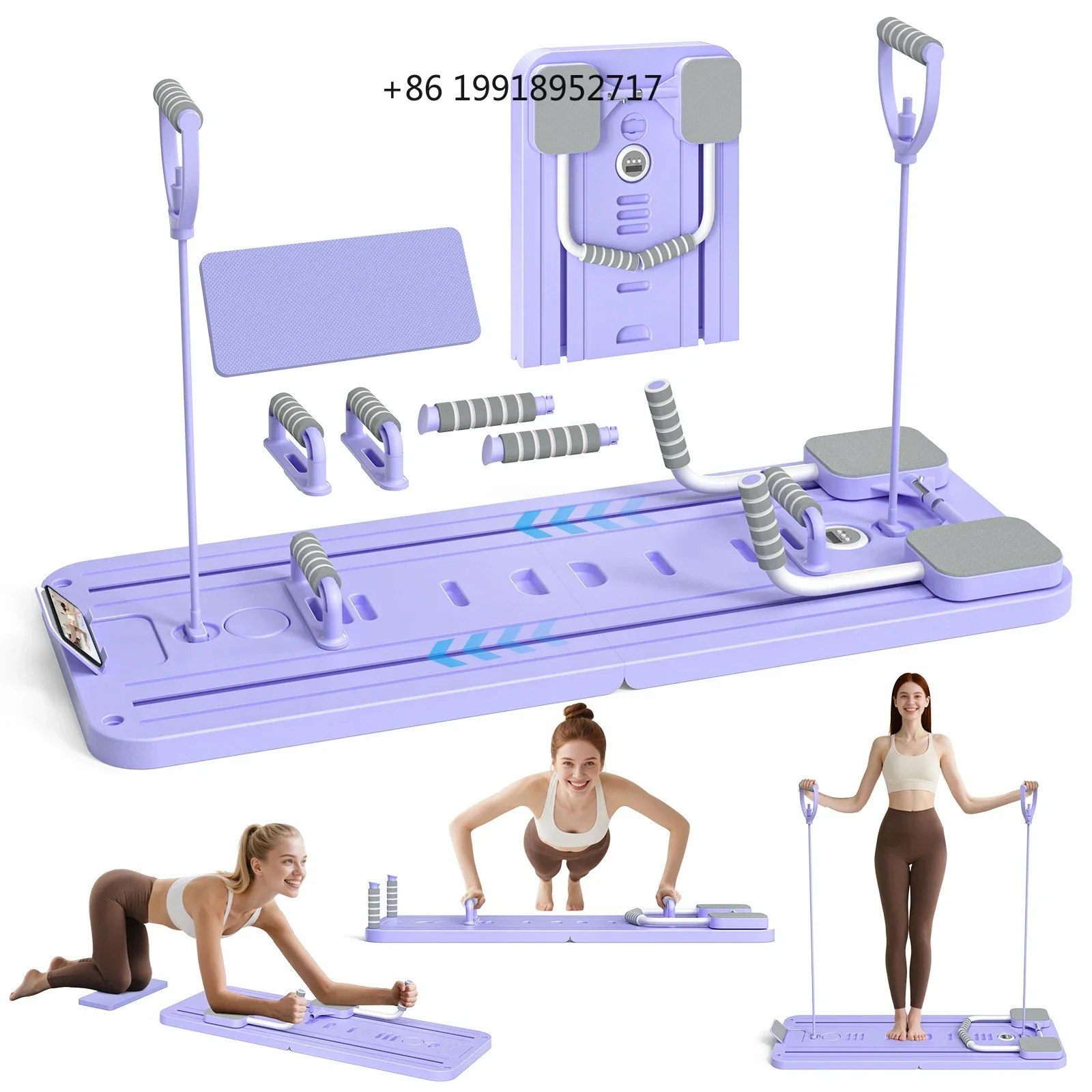 Foldable Abdominal Exercise Board Fitness Board Automatic Rebound Leg Arm Toner Multifunctional Fitness Equipment JJ54