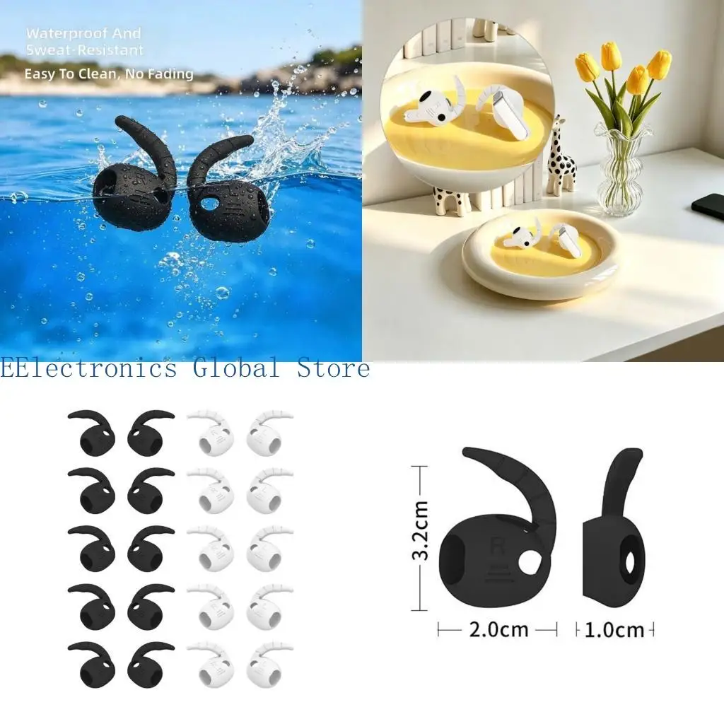 462B Comfortable Silicone Earhooks For Buds 4 2026 Earbud AntiSlip Wing For Stable Wear During Intense Physical Activities