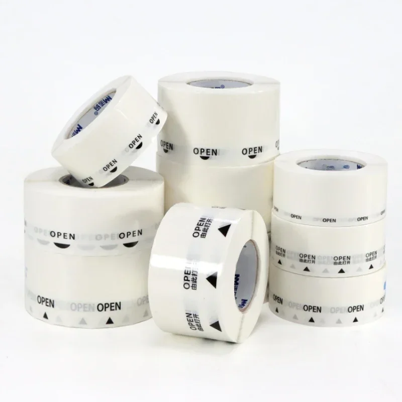 Transparent OPEN Easy to Tear Off Adhesive Sealing Spacer Sticker Adhesive Arrow Label Self-adhesive Sealing Sticker