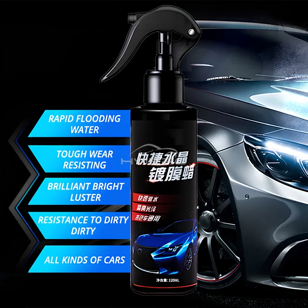 120 ml Keramik Auto Beschichtung Farbe Pflege Polierungen Kristall Überzug Spray Dichtstoff Nano Hydrophoben Schnell Beschichtung Flüssigkeit Glanz werkzeuge – Detail 6