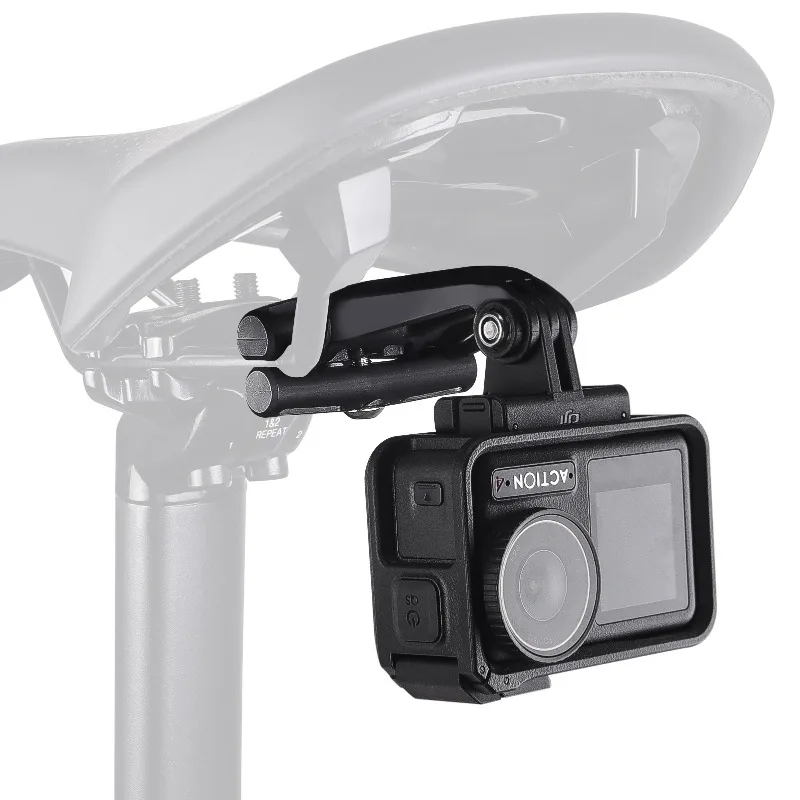 مقاوم للصدمات دراجة السرج السكك الحديدية الخلفية دعامة إضاءة مقعد آخر جبل ل Garmin Varia الرادار الإطار ضوء حامل الملحقات