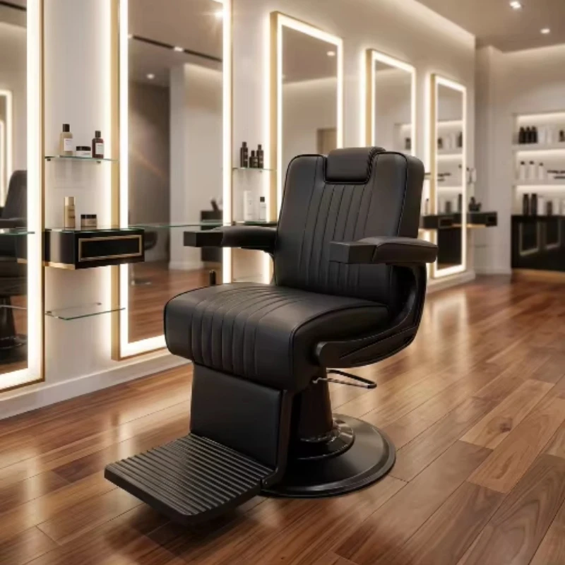 Deluxe Barber Chair Salon Styling Chair Adjustable Durable Pump Barber Chair Color Factory Direct Sales